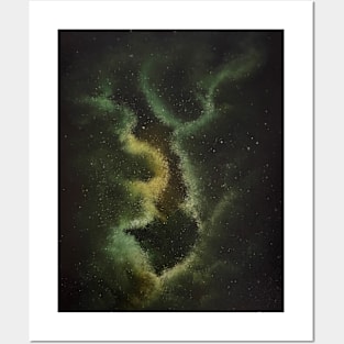 Yellow Green Nebula Posters and Art